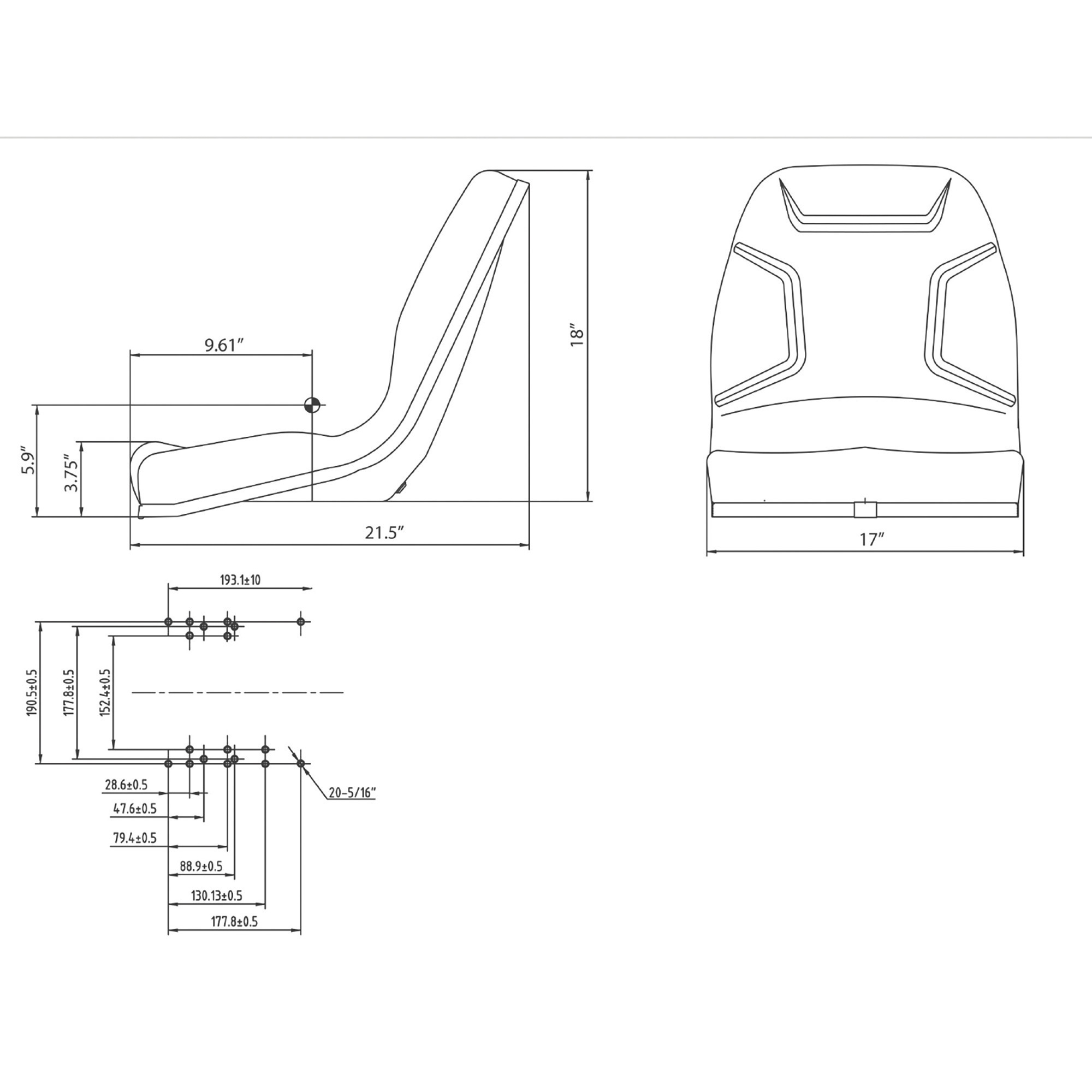 wise seat dimensions